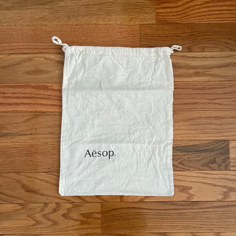 Aesop Dust Bag 12" x 16" Inches Natural Cotton Canvas Drawstring